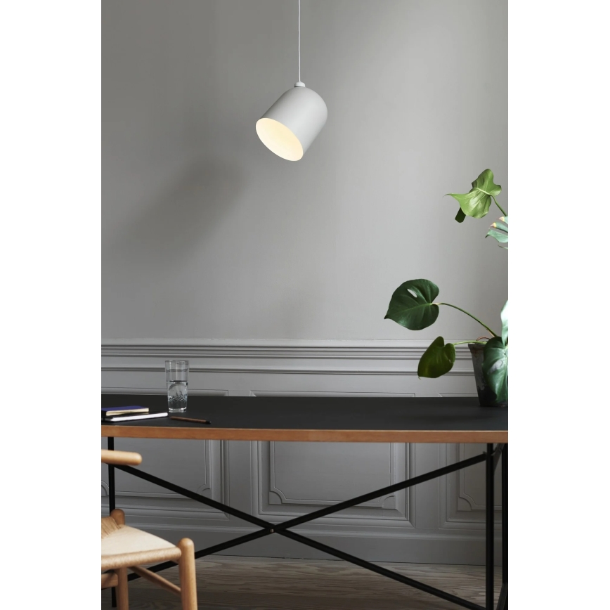 Nordlux - Závesný luster ANGLE na lankách 1xE27/25W/230V biely