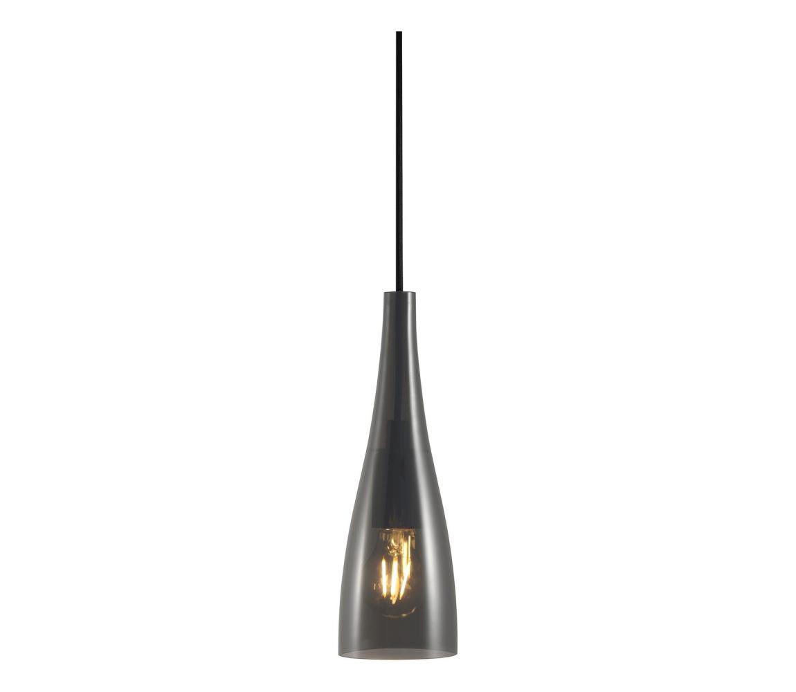 Nordlux - Závesný luster na lane EMBLA 1xE27/40W/230V dymový/čierny 45703047
