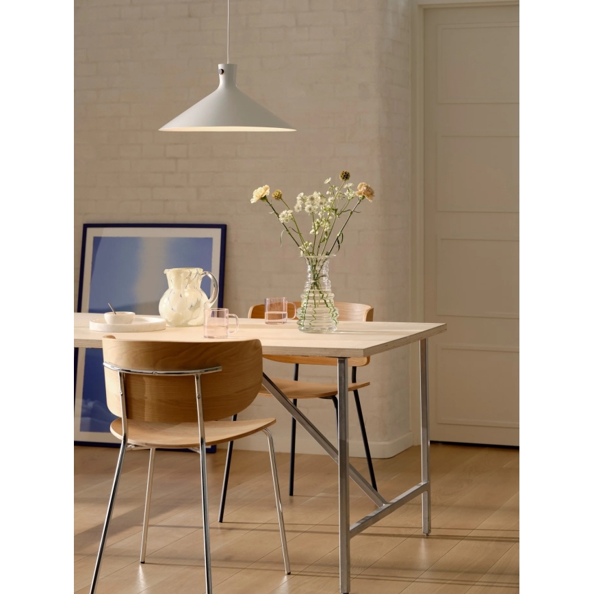 Nordlux - Závesný luster na lanku DORINA 1xE27/60W/230V biela