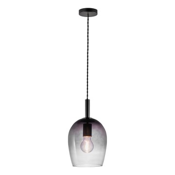 Nordlux - Závesný luster na lanku UMA 1xE27/40W/230V Ø 18 cm čierna/dymová