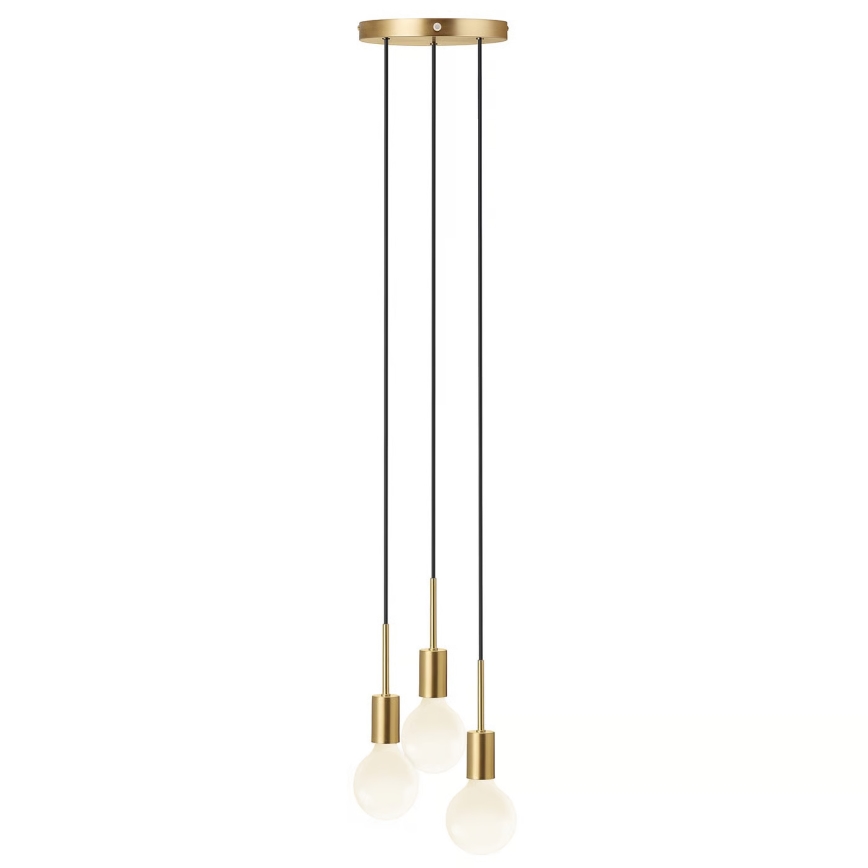 Nordlux - Závesný luster PACO na lanku 3xE27/25W/230V mosadz