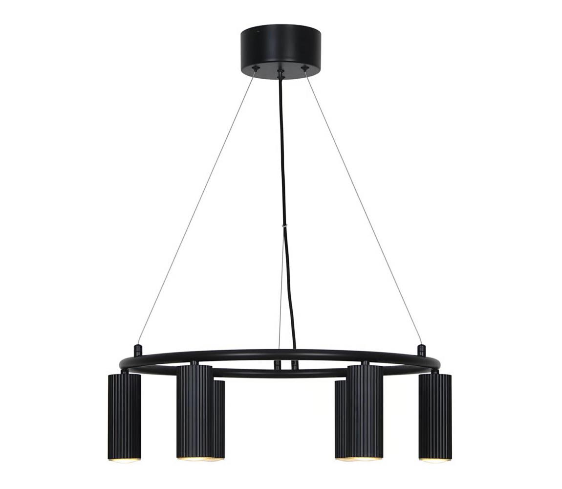 Nordlux - Závesný luster VICO na lanku 6xGU10/5W/230V čierna 2512323003