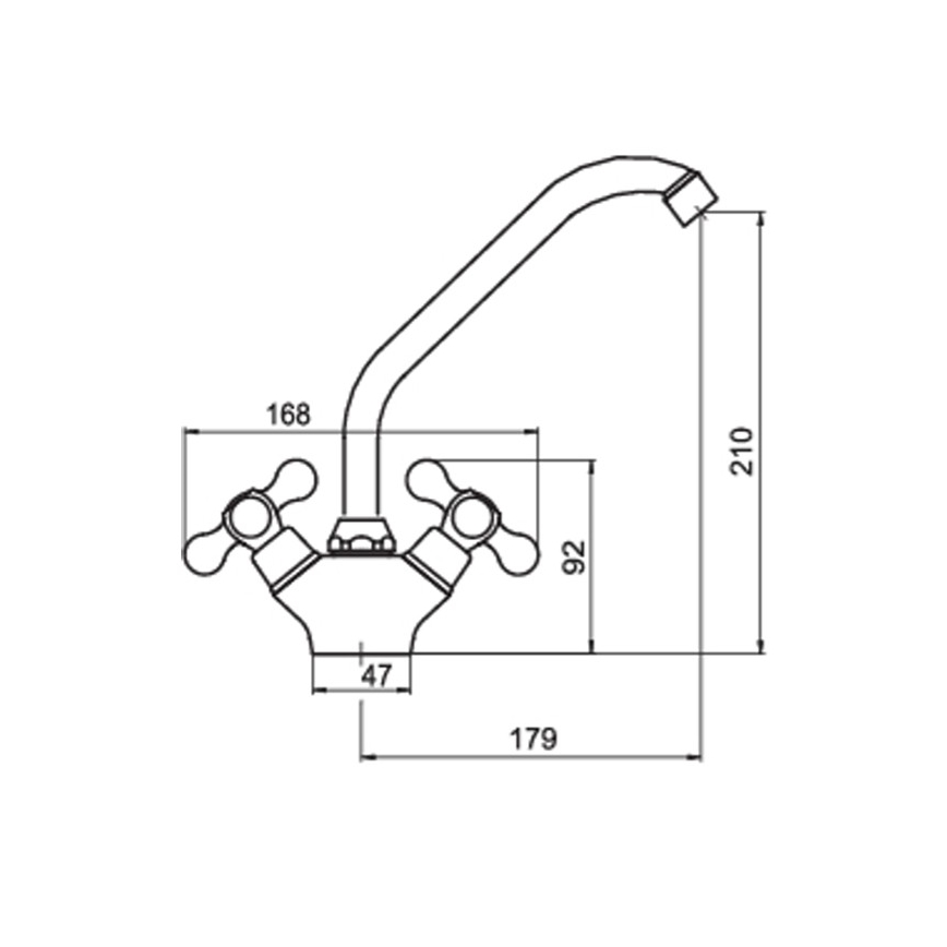 Novaservis - Drezová batéria FERRO ANTICA bronz