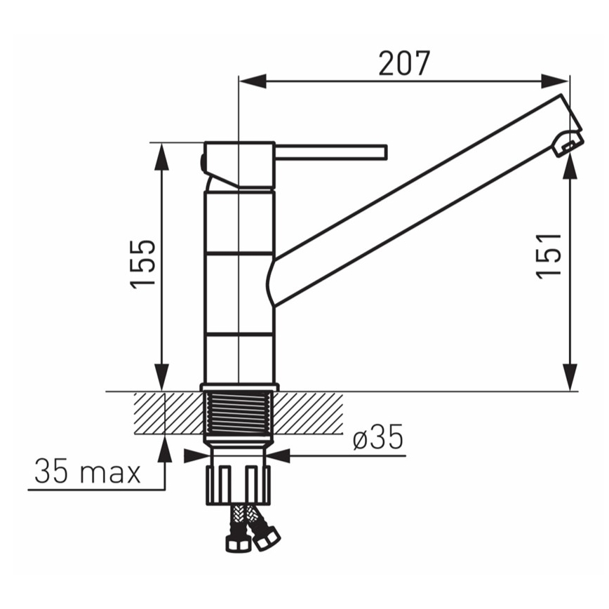 Novaservis - Drezová batéria FIESTA lesklý chróm
