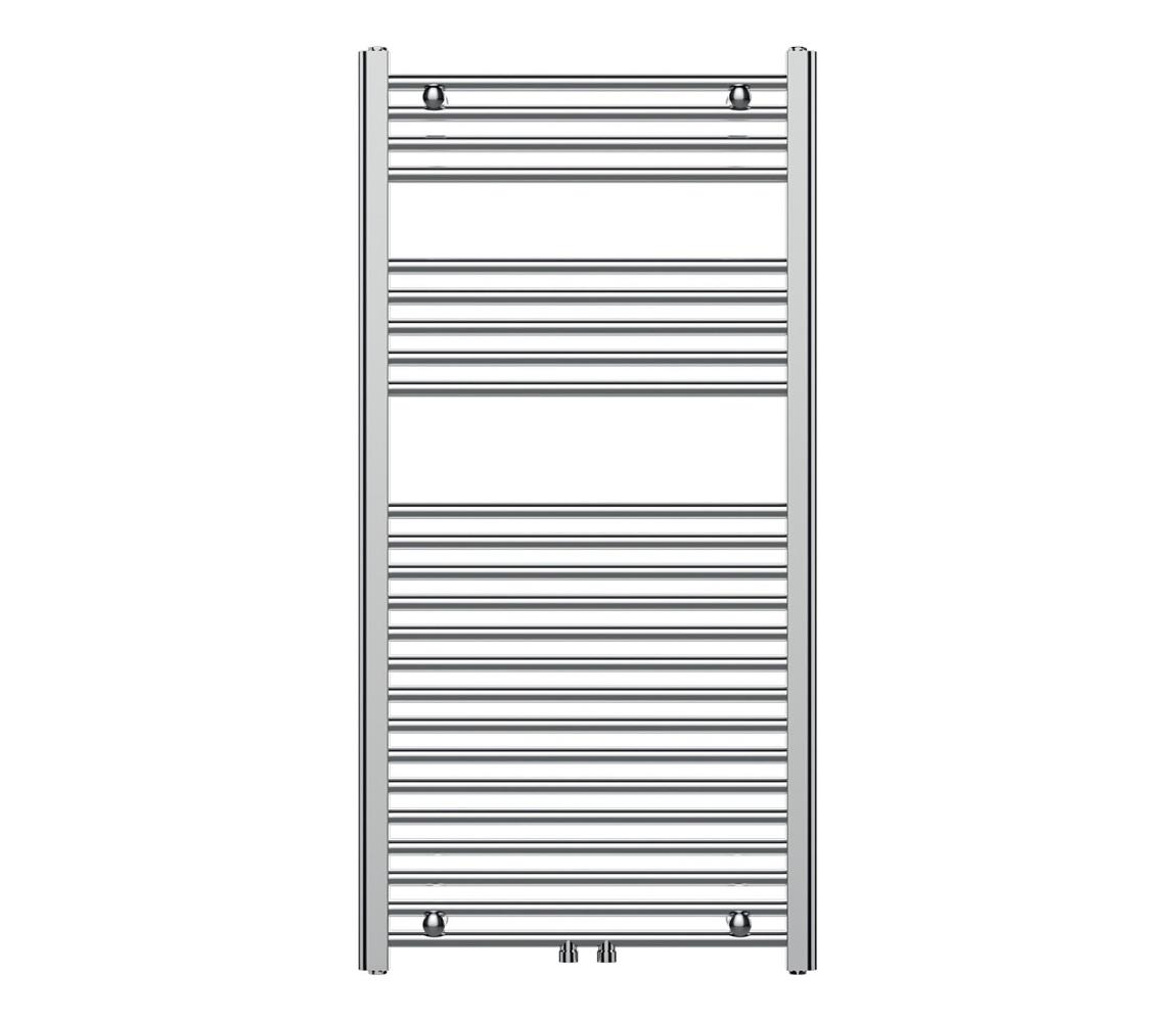 Novaservis - Kúpeľňový rebríkový radiátor 423 W/230 V, 120 × 60 cm, lesklý chróm, priamy 600/1200/RS,0