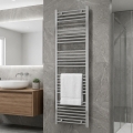 Novaservis - Kúpeľňový rebríkový radiátor 423W/230V 160x45 cm lesklý chróm rovný