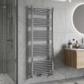 Novaservis - Kúpeľňový rebríkový radiátor 544W/230V 160x60 cm lesklý chróm rovný