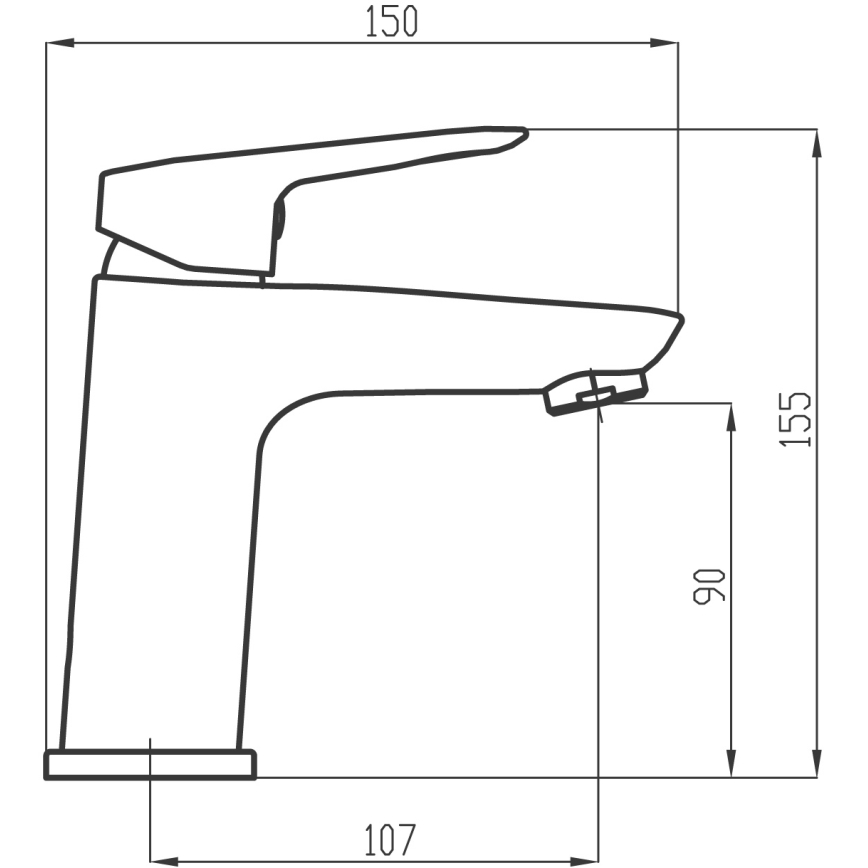 Novaservis - Umývadlová batéria METALIA 15,5 cm lesklý chróm