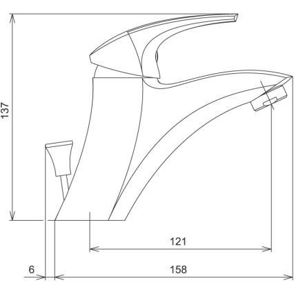 Novaservis - Umývadlová batéria METALIA biela
