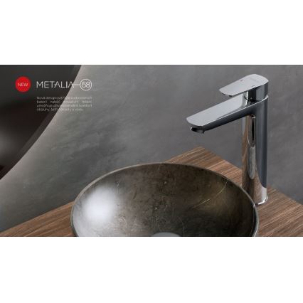 Novaservis - Umývadlová batéria METALIA ECO 25,7 cm lesklý chróm