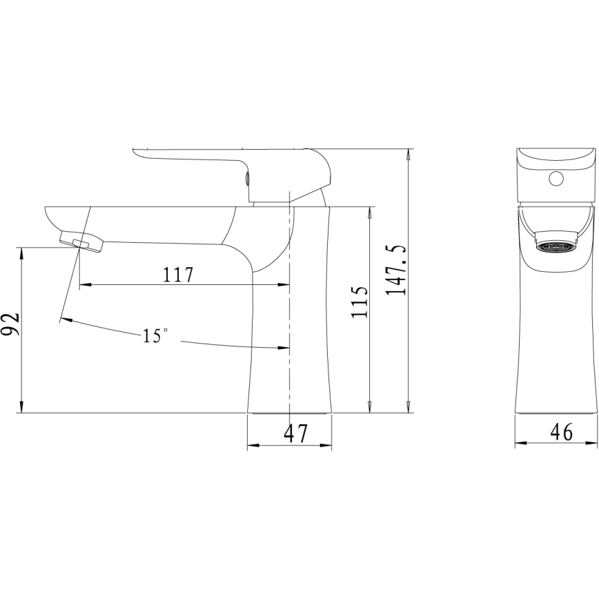 Novaservis - Umývadlová batéria NOBLESS TINA lesklý chróm