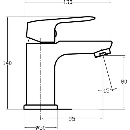 Novaservis - Umývadlová batéria TITANIA COSMOS lesklý chróm