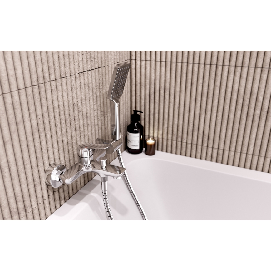 Novaservis - Vaňová súprava s batériou METALIA lesklý chróm