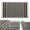 Obojstranný koberec KILIM GOLD 80x150 cm čierna/biela