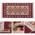 Obojstranný orientálny koberec KILIM 80x150 cm červená/béžová