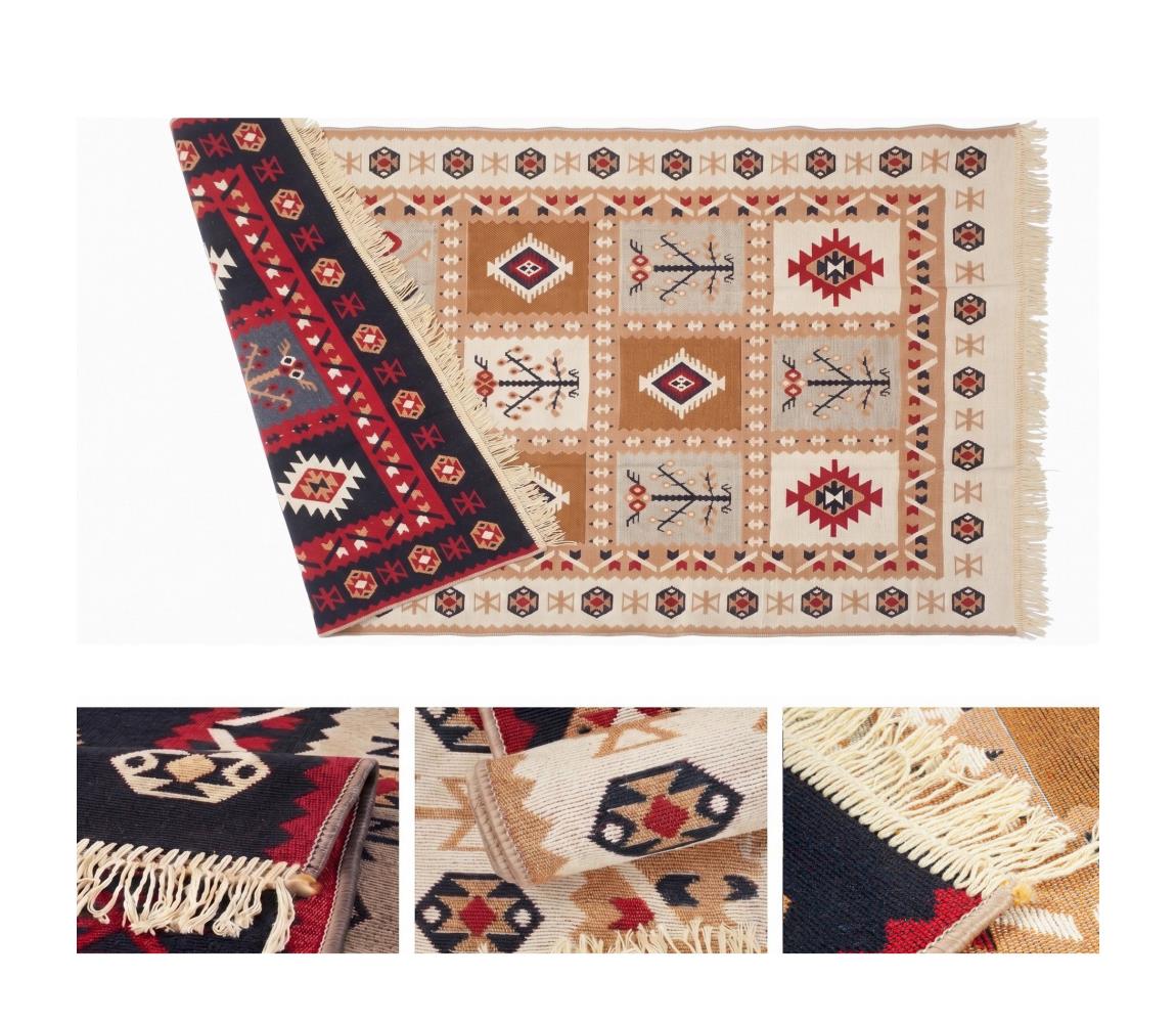 Multidecor Obojstranný orientálny koberec KILIM GOLD 60x120 cm pestrofarebný 505875