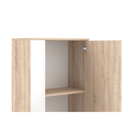 Obývacia stena BRICK dub sonoma/biela