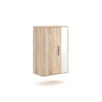 Obývacia stena BRICK dub sonoma/biela