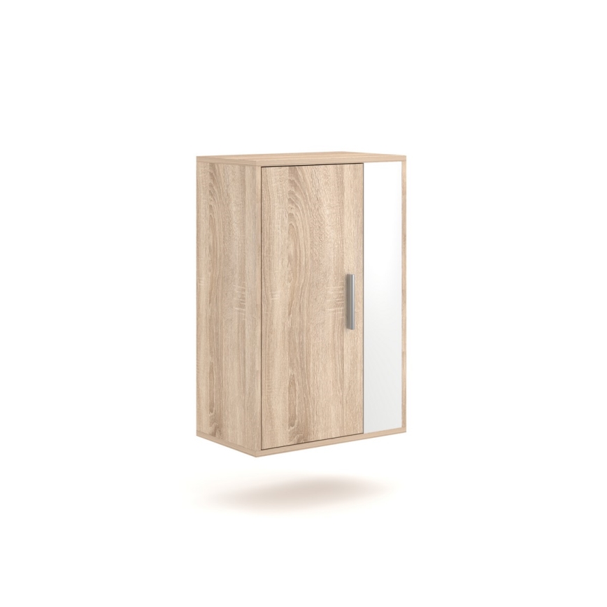 Obývacia stena BRICK dub sonoma/biela