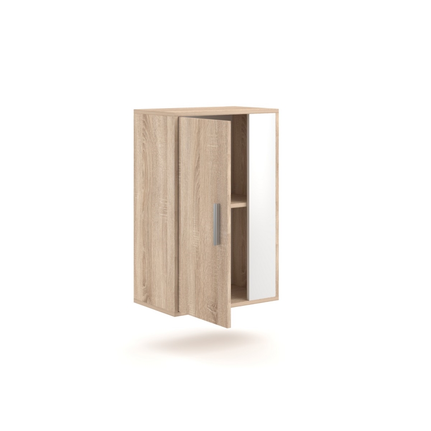 Obývacia stena BRICK dub sonoma/biela