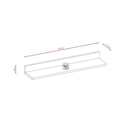 Obývacia stena BRICK dub sonoma/biela