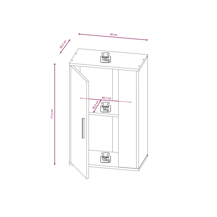 Obývacia stena BRICK hnedá/čierna