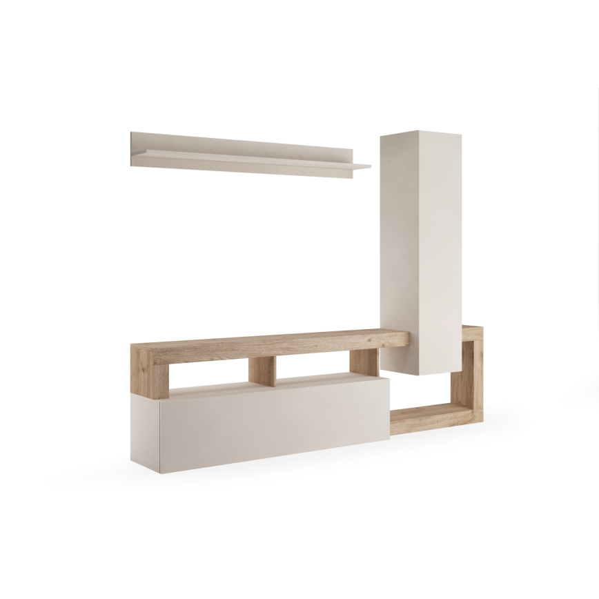 Obývacia stena LENOR kašmír/hnedá