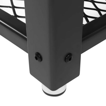 Odkladací stolík ELDUR hnedá/čierna