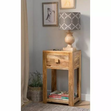 Odkladací stolík HINA 50x35 cm masív/mangovník