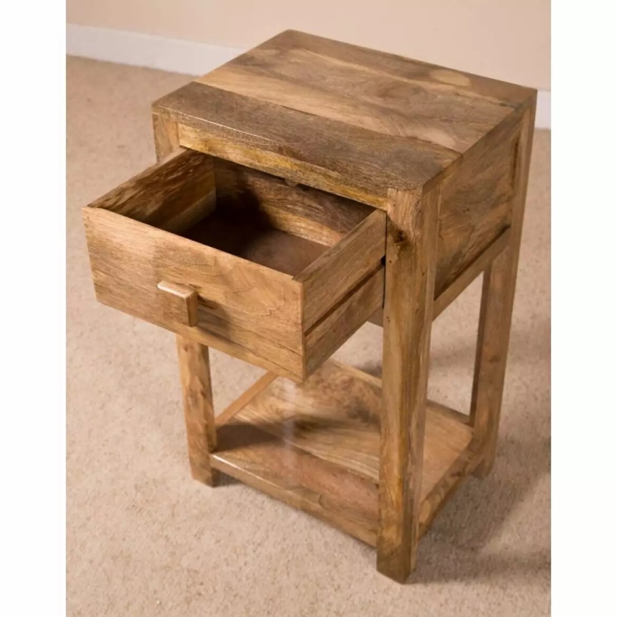 Odkladací stolík HINA 50x35 cm masív/mangovník