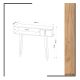 Odkladací stolík KIOGI 94x100 cm biela/béžová