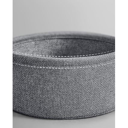 Odkladací stolík NOIRA 45 cm so vstavanými zásuvkami a USB portami, sivá/čierna