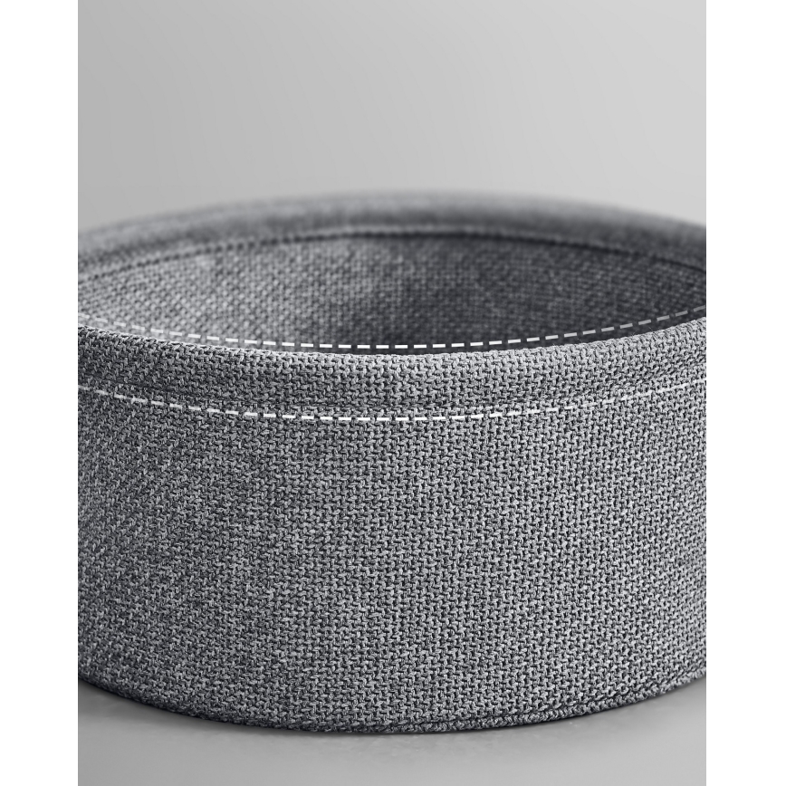 Odkladací stolík NOIRA 45 cm so vstavanými zásuvkami a USB portami, sivá/čierna