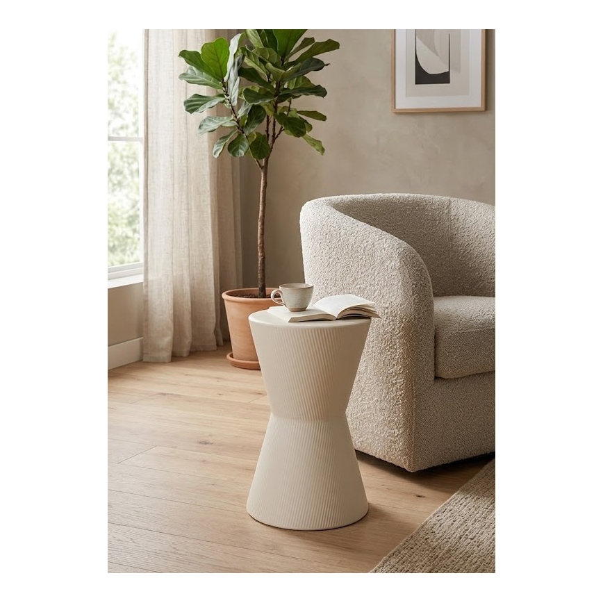 Odkladací stolík PETIT pr. 29 cm biely