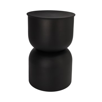 Odkladací stolík PETIT, priemer 31 cm, čierny
