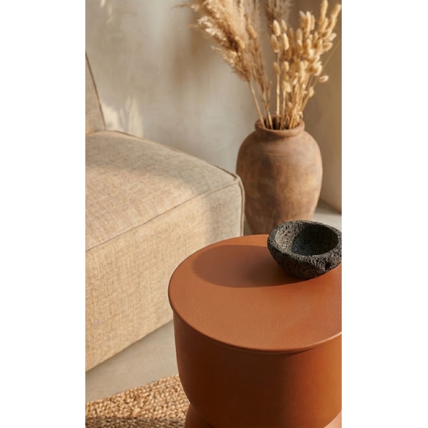 Odkladací stolík PETIT, priemer 31 cm, oranžový