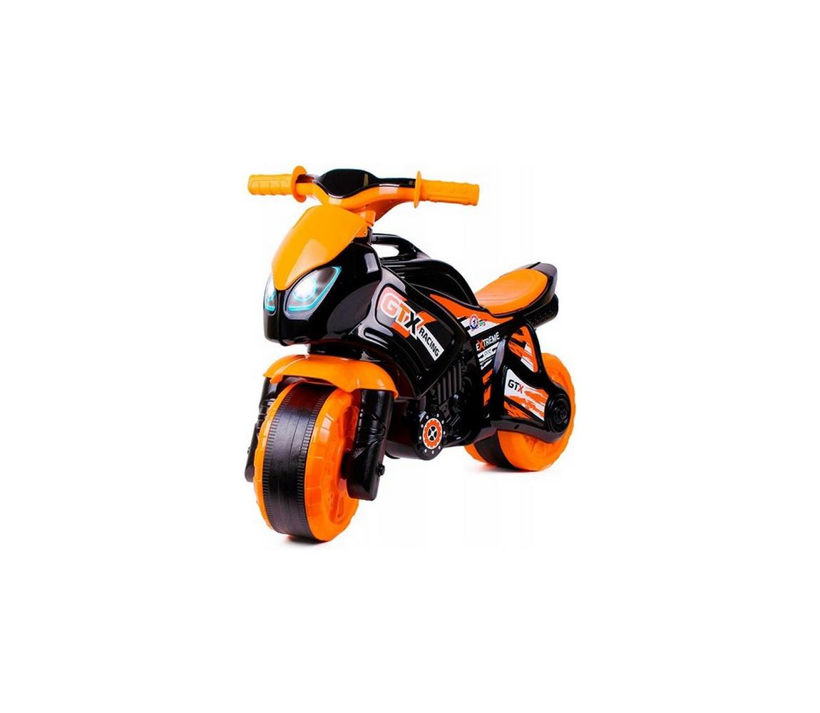 Teddies Odrážadlo motorka oranžová/čierna 00880074