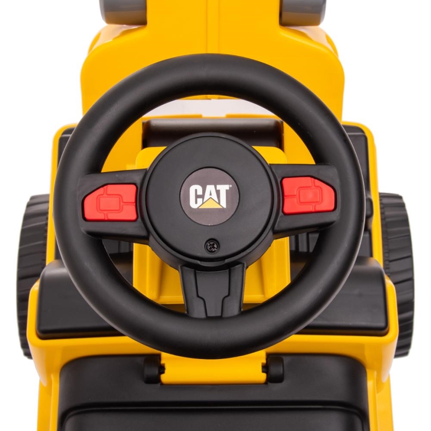 Odrážadlo nakladač CAT 2xAA žltá/čierna