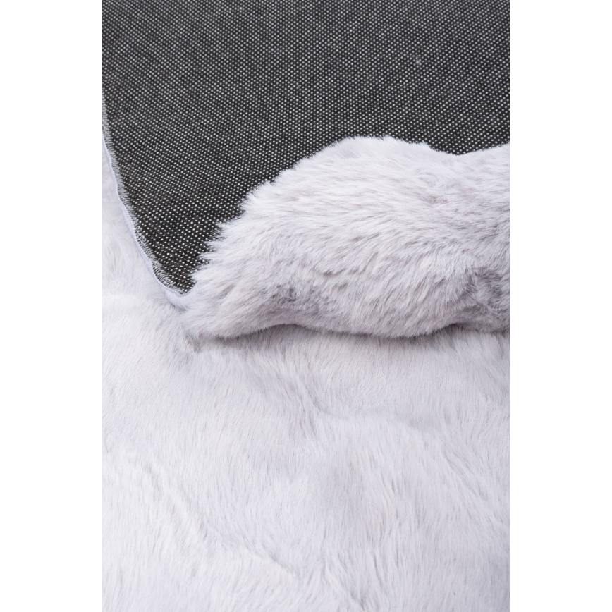 Okrúhly koberec RABBIT BUBBLE 160 cm sivý