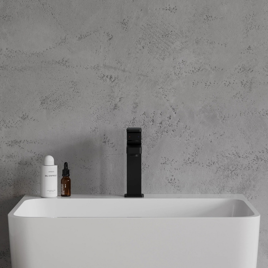 OMNIRES BA7810BL - Umývadlová batéria BARETTI 17 cm matná čierna