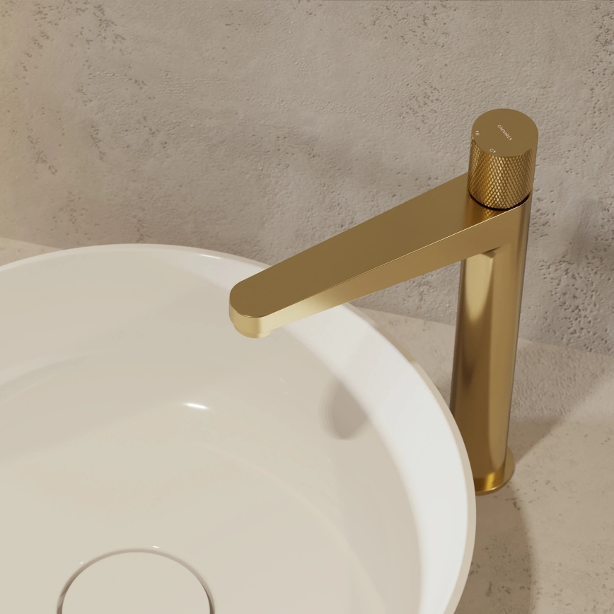 OMNIRES CT8012GLB - Umývadlová batéria CONTOUR 31,2 cm leštená zlatá