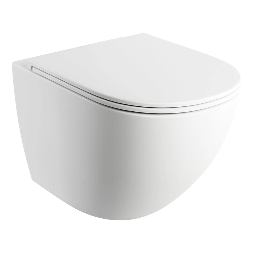 OMNIRES OTTAWAMWBM - Závesné WC s doskou SoftClose OTTAWA keramika/matná biela