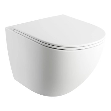 OMNIRES OTTAWAMWBM - Závesné WC s SoftClose sedátkom OTTAWA keramika/matná biela