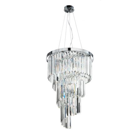 Ondaluce - Krištáľový luster na lanku ALEXANDER 7xE14/10W/230V pr. 40 cm lesklý chróm