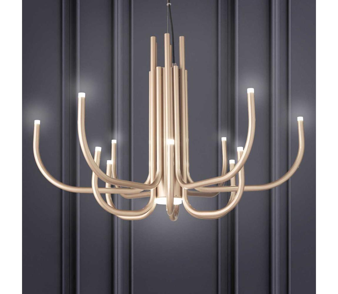 Ondaluce - LED stlmiteľný luster na lanku NOUVEAU LED/35W/230V pr. 78 cm zlatý SO.NOUVEAU/ORO