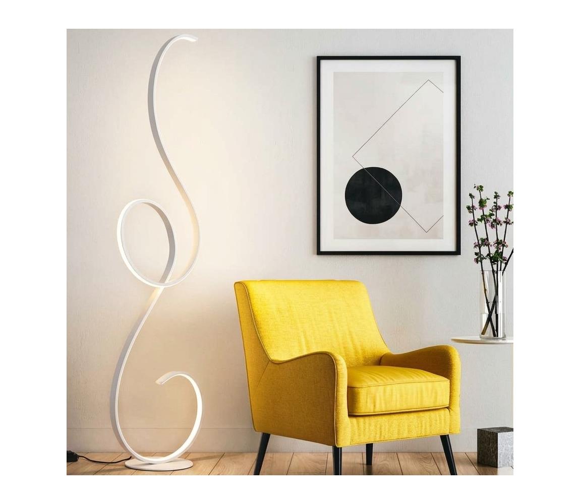Ondaluce - LED stmievateľná stojaca lampa FLOK LED/44W/230V 152 cm biela PT.FLOK/B.CO