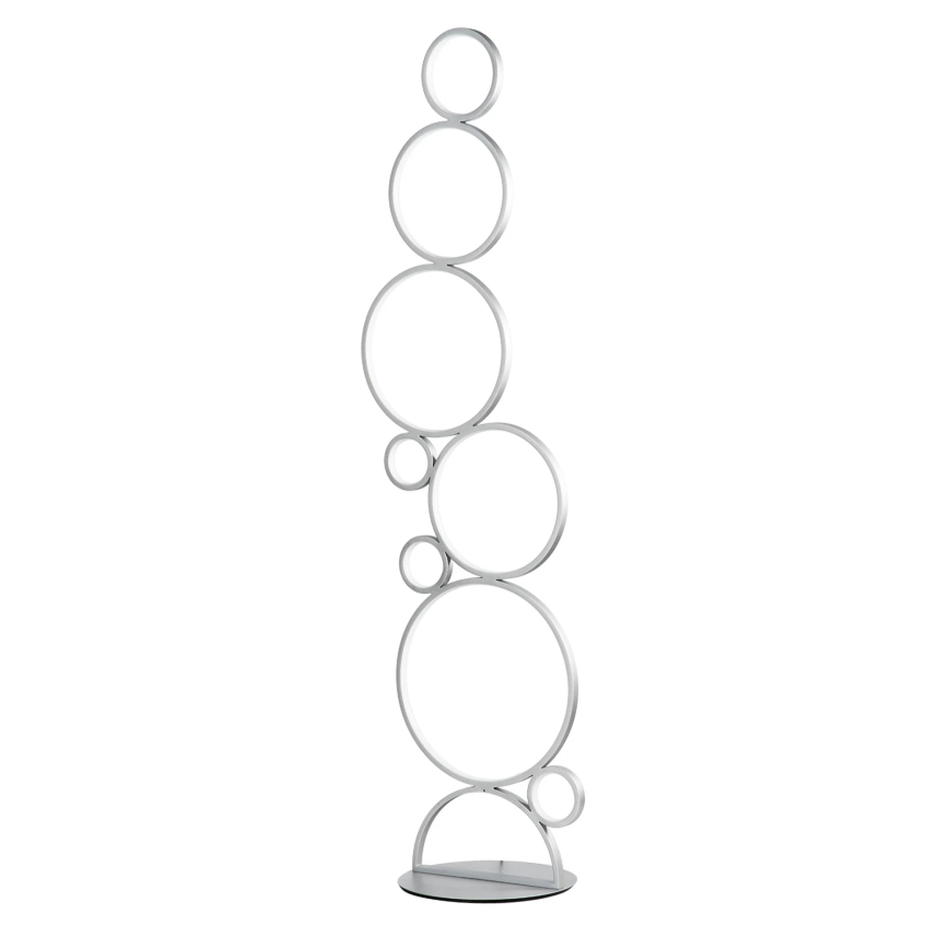 Ondaluce - LED stmievateľná stojaca lampa POIS LED/52W/230V 160 cm strieborná