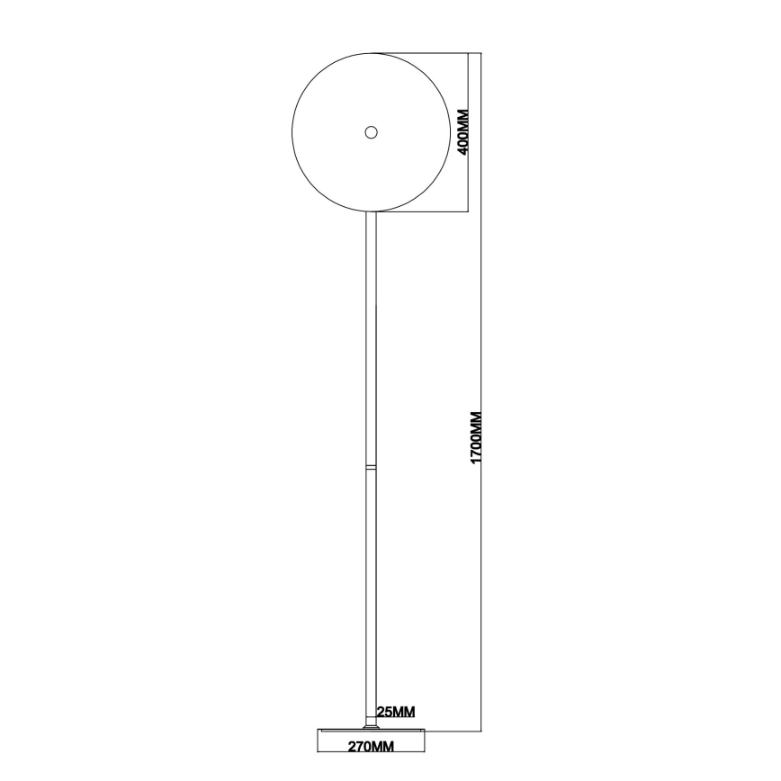 Ondaluce - LED stmievateľná stojacia lampa JOKEY LED/15W/230V 170 cm zlatá/dymová béžová