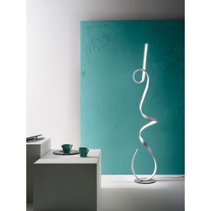 Ondaluce - LED stmievateľná stojacia lampa LUMEN LED/30W/230V strieborná