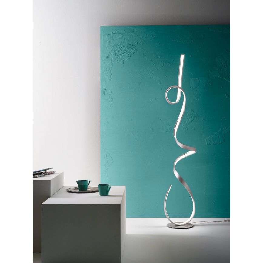 Ondaluce - LED stmievateľná stojacia lampa LUMEN LED/30W/230V strieborná